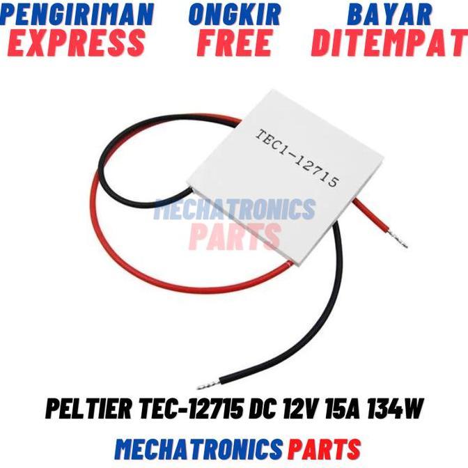 Peltier TEC-12715 Thermoelectric DC 12V 15A 134W TEC1 12715 Dingin Cooler Pendingin