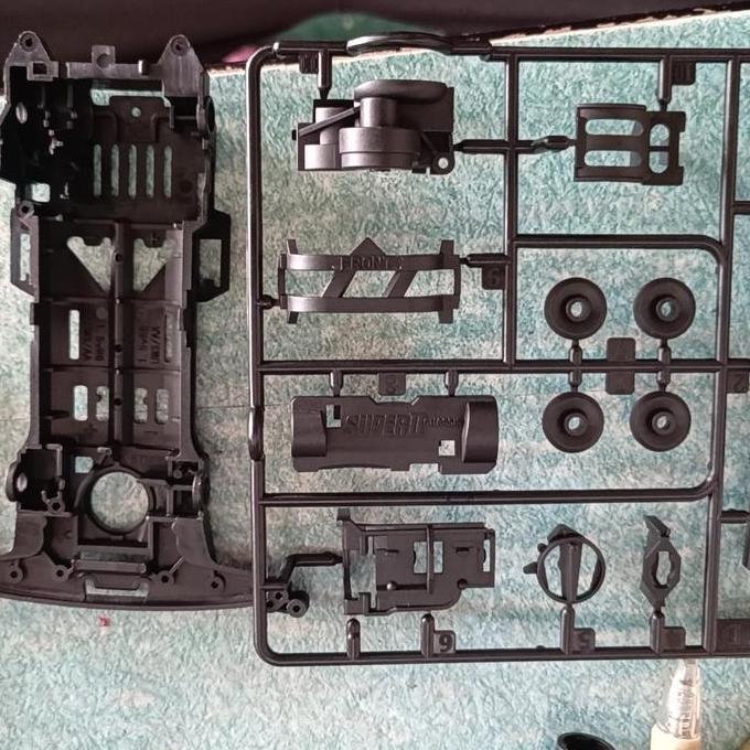 Promo Chassis Super 2 Carbon Project D (Set Chassis Gearbox) Cod