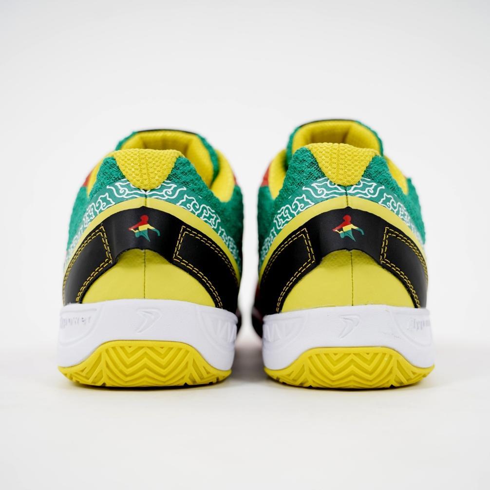 DISKON FLYPOWER ARGAPURA GENI 02 SEPATU BADMINTON PRIA WANITA SERI AGRIPPINA WARNA BLACK RED GREEN