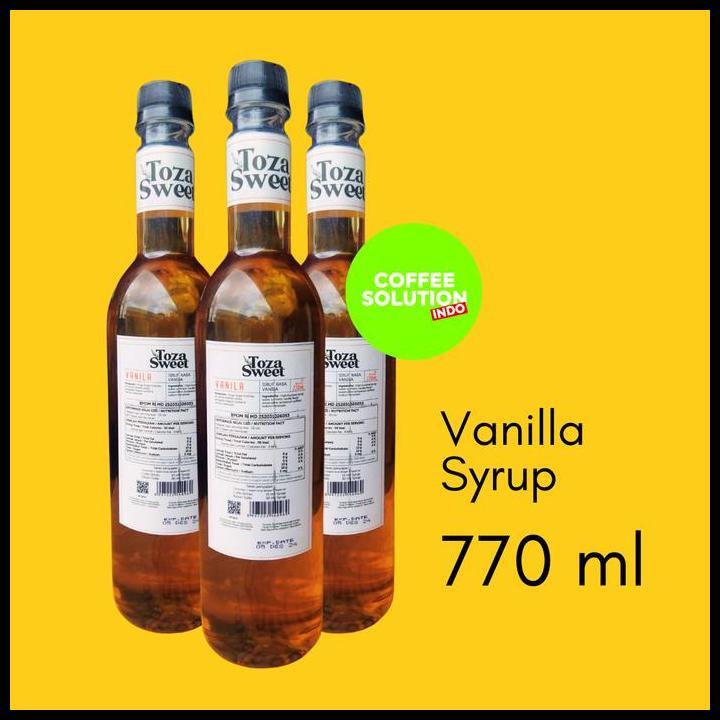 Best Quality Toza Sirup Vanilla Sweet 770 Ml