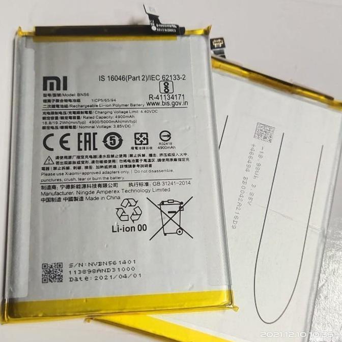 Baterai Xiaomi Redmi 9A Battery Xiomi 9C BN56 Original Copotan