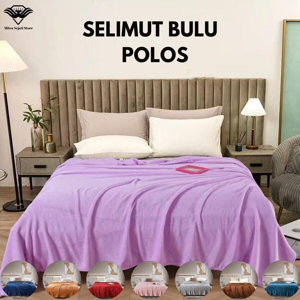 Selimut Lembut  200X220 Pola Polos Dewasa Terlaris & Termurah - Lds