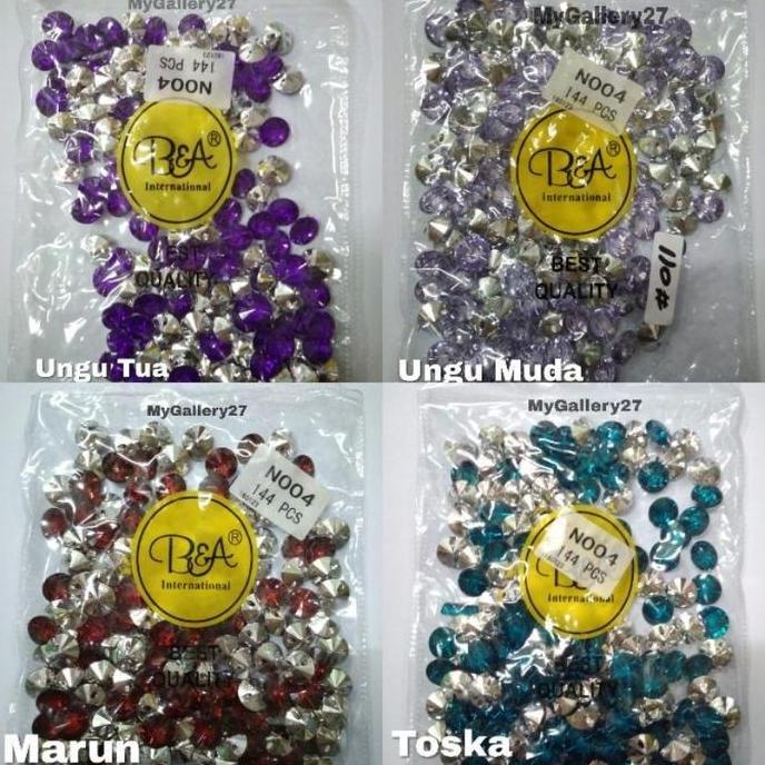 Allthebest- Kancing Kristal Hias Kerucut Untuk