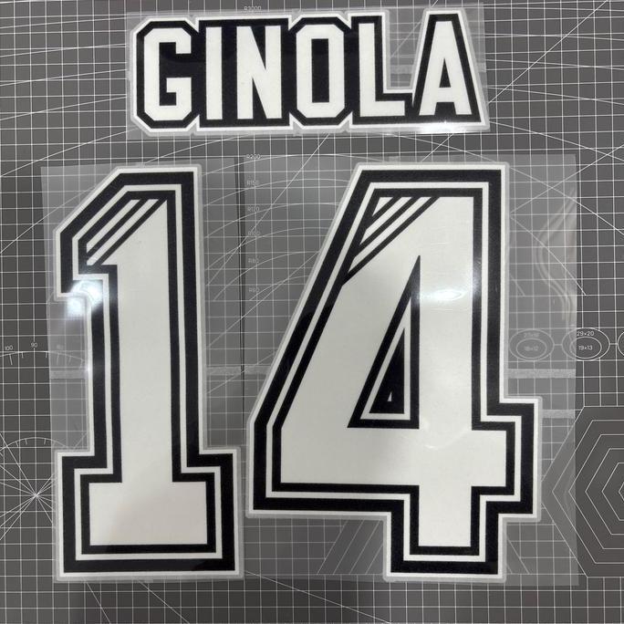 TERLARIS - Nameset hk newcastle 1995/1997 ginola velvet flock