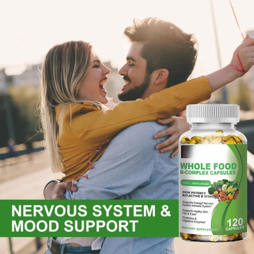 KIRKLAND Vitamin B Complex Capsules 120pcs Supports Better Mood, Nervous System Health & Energy Mult