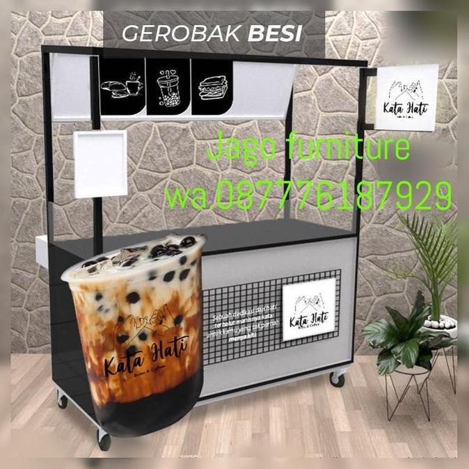 Terlaris Gerobak Besi / Gerobak Besi Jualan / Gerobak Minuman / Gerobak Boba