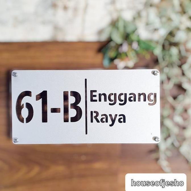 nomor rumah plat nomor rumah minimalis