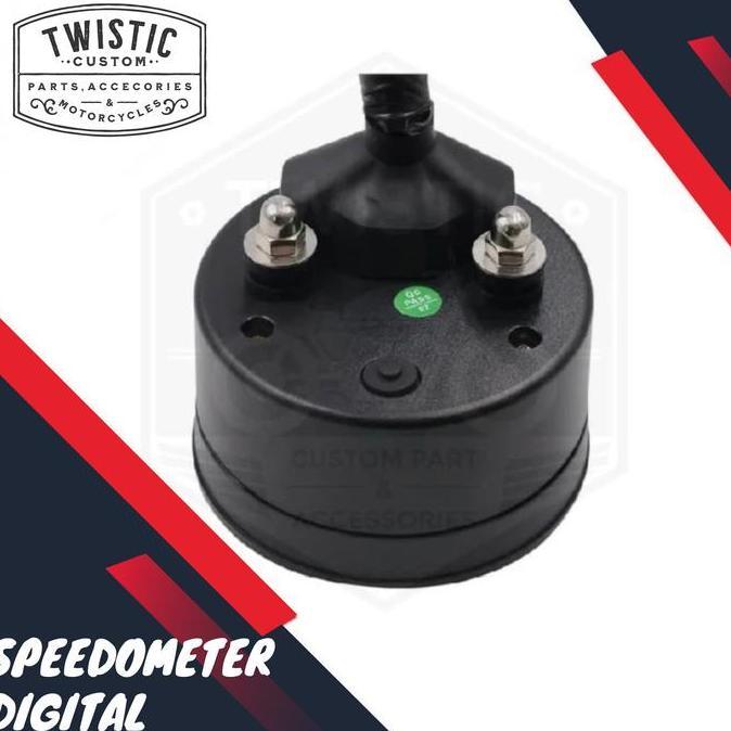 Speedometer Digital Bulat Universal Motor Kawasaki W175 Cb Caferacer
