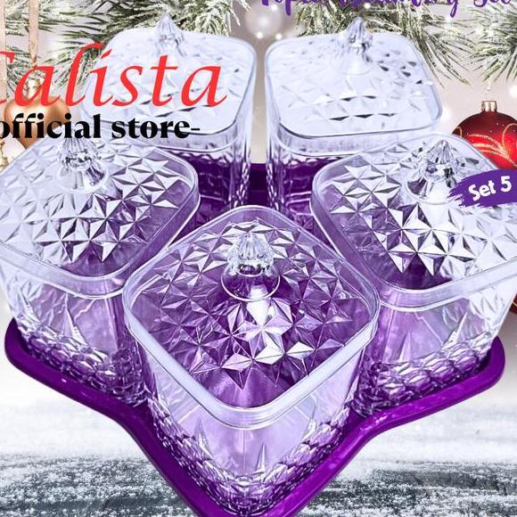 [CALISTA] TOPLES PLASTIK CALISTA TOPLES BELIMBING TEMPAT KUE KERING LEBARAN SET