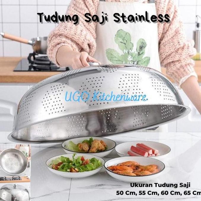 BERINDO Tudung Saji Stainless | Tudung Saji Tebal Jumbo Tutup Makanan Stainless Steel Tutup Food Cov