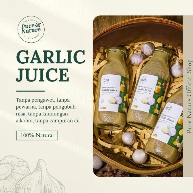 [3 Botol] PureNature Jus Bawang Putih Tunggal Ampuh Berkhasiat PRAM