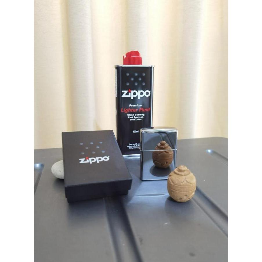 ] Korek Zippo Chorme Silver Original