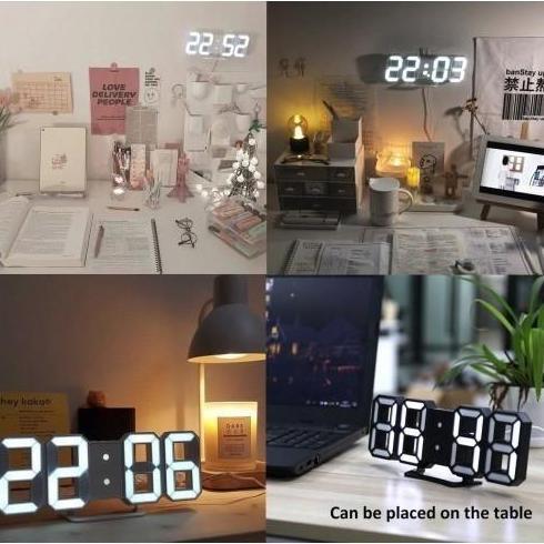 Promo Jam Dinding Digital LED 3D Modern/ Jam Dinding Digital / Jam Dinding LED / Jam Dinding Estetik