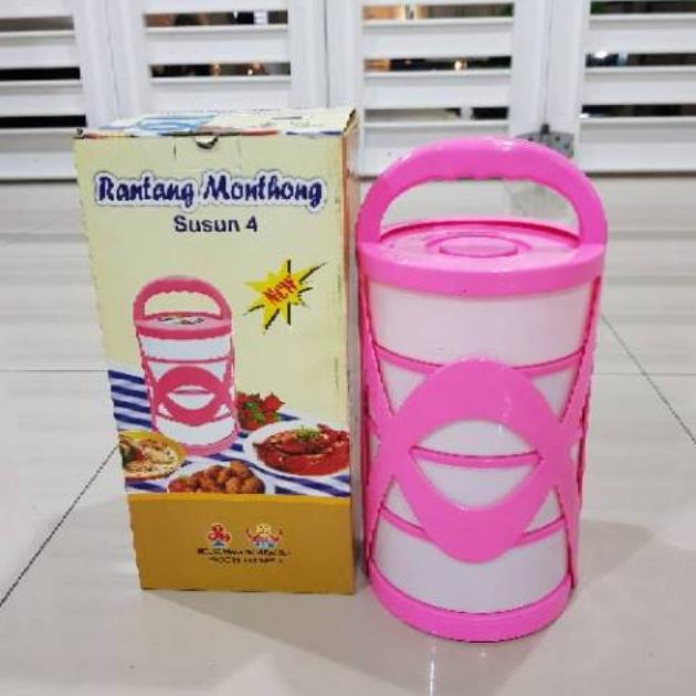 NEW PRODUCT Rantang Monthong Susun 4 / Rantang Susun / Rantang Plastik / Rantang Susun Piknik / Rant