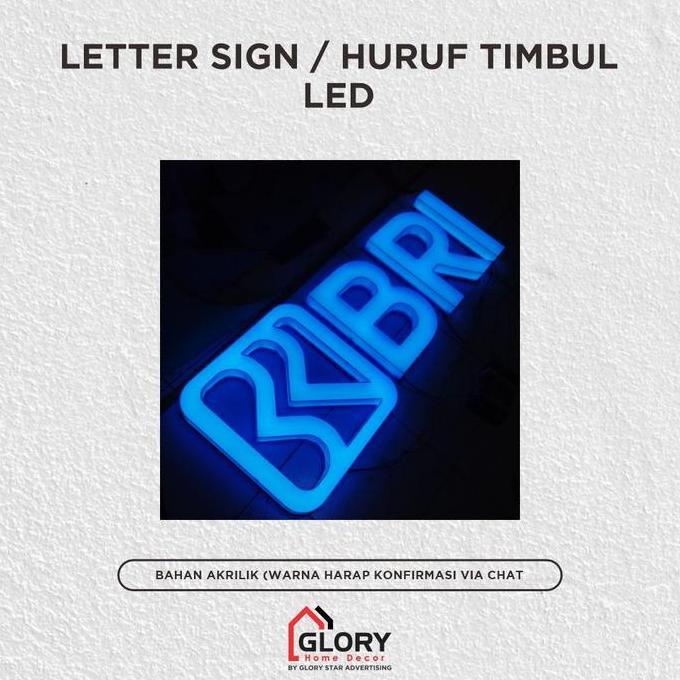Promo Letter Sign / Huruf Timbul LED Galvanis / Stainless / Akrilik Custom Murah Berkualitas Diskon