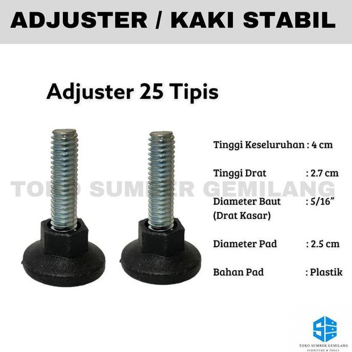 VIRALL STABIL KAKI KURSI / ADJUSTER / KAKI KURSI / ADJUSTER 25 TIPIS *