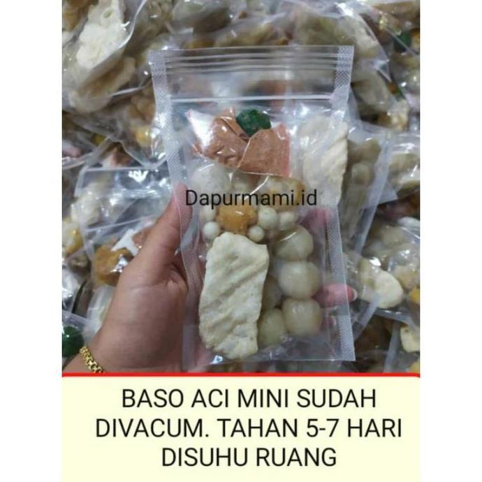 Javamizz - Paketan 12 Pack Baso Aci Instan Bakso Aci Khas Garut/Boci Super Hemat Isi 6 Pentol Cuangk