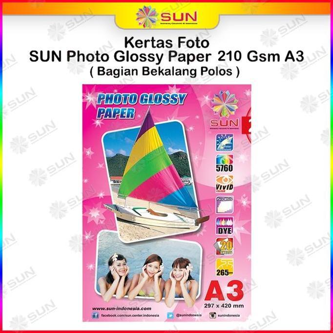 Kertas Foto Glossy A3 - Sun Photo Glossy Paper A3
