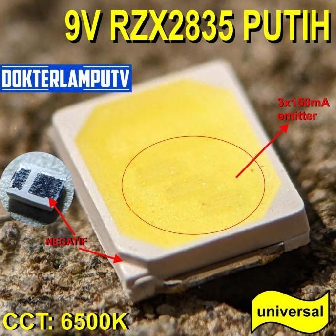 100PCS LED SMD 9V 1.5W RZX DOKTERLAMPUTV
