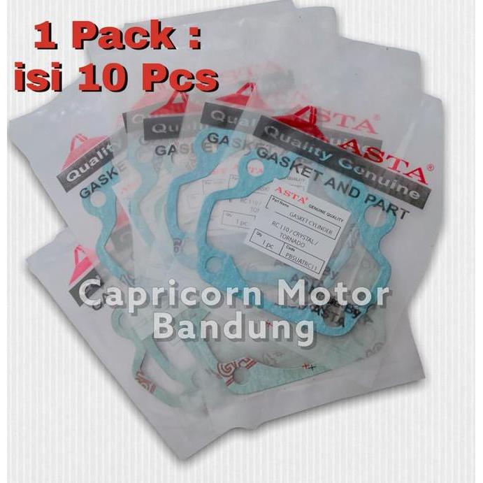 isi 10 Paking Gasket Blok Boring Bawah RC110 RC 110 ASTA