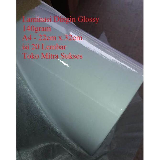 Laminasi Dingin Glossy A4 140Gram