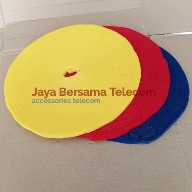 Ready stock Velkro Strap Hook & Loop/Velkro Pengikat Kabel serbaguna 1Cm (5 Meter)