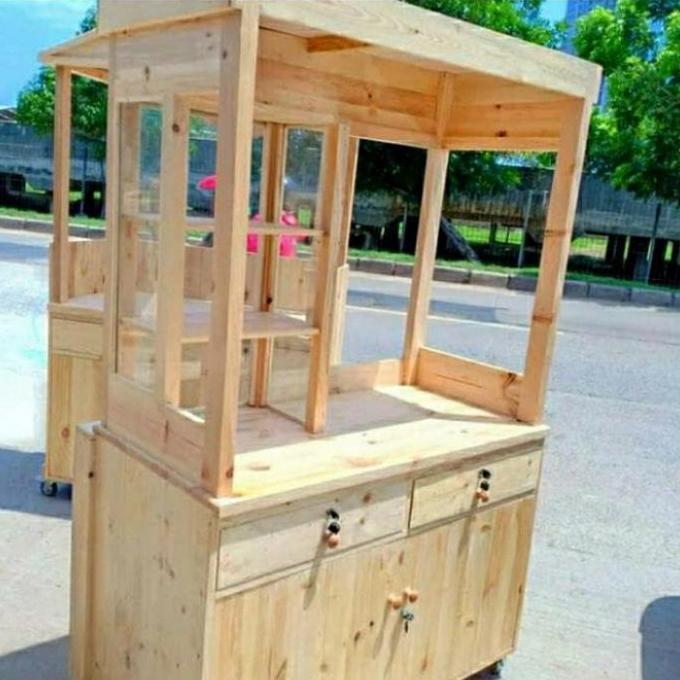 Terlaris Booth Jati Belanda Gerobak Jualan Gerobak Kayu Jati Belanda