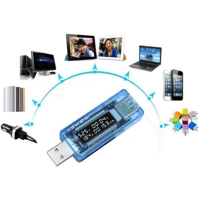 USB Multi Tester Digital Multimeter Doctor Volt Ampere Meter Charger