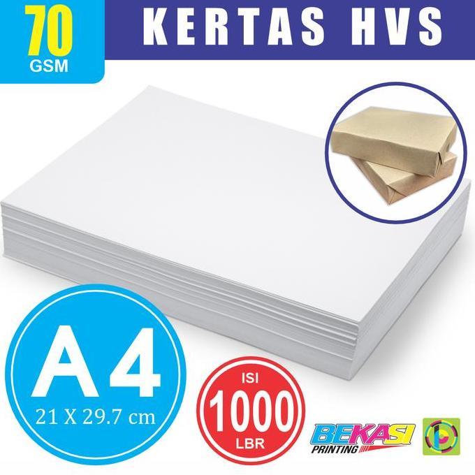 NEW 2 RIM Kertas A4 - Woodfree Paper HVS 70 GSM