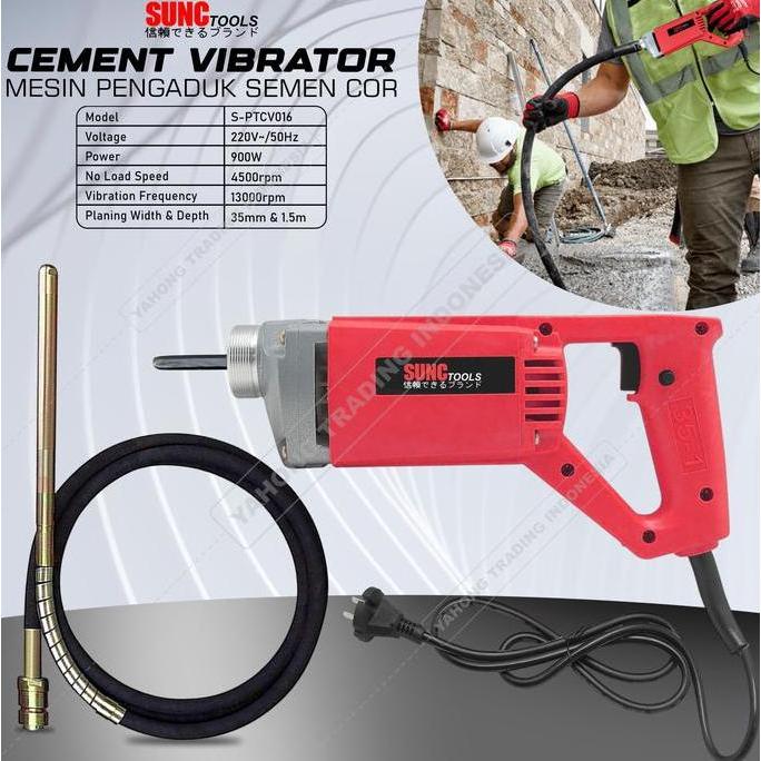 LOMARASHOP Mesin Cor Listrik Pemadat Cor Semen Beton Tembok SUNC TOOLS