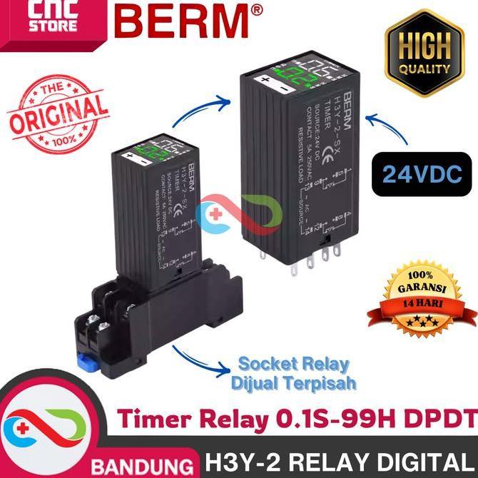 SPORTOV RELAY TIMER DIGITAL/DIGITAL TIMER RELAY H3Y-2 24VDC - DIGITAL H3Y-2 RELAY Delay DIGITAL Time