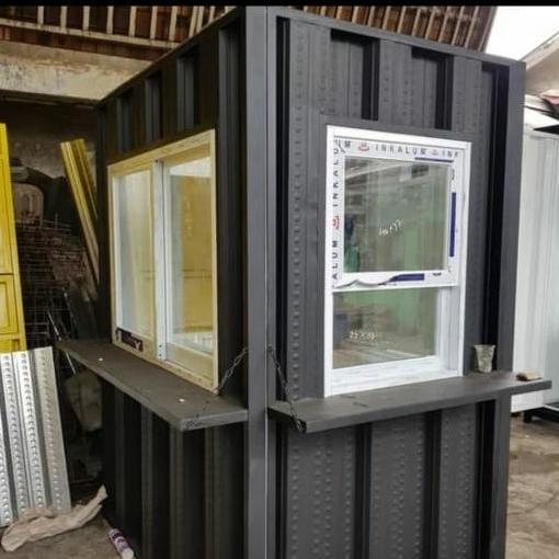 Terlaris Booth Kontainer Custom Design Kaca Slide