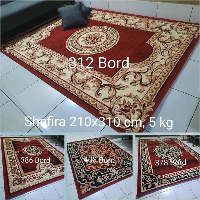 Baru Karpet Permadani Safira Klasik Merah Marun