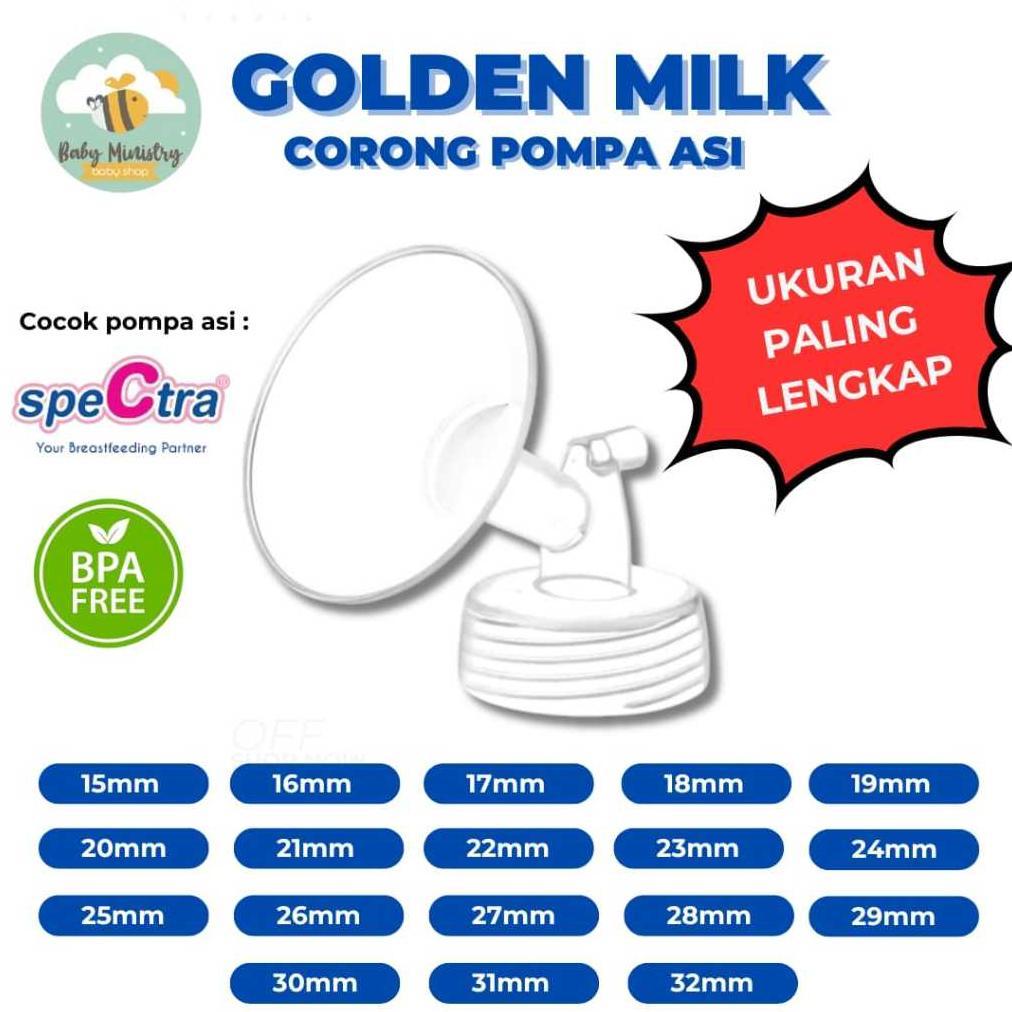 Golden Milk Corong Pompa ASI | Aksesoris Pompa Asi / pompa asi/ corong pompa asi