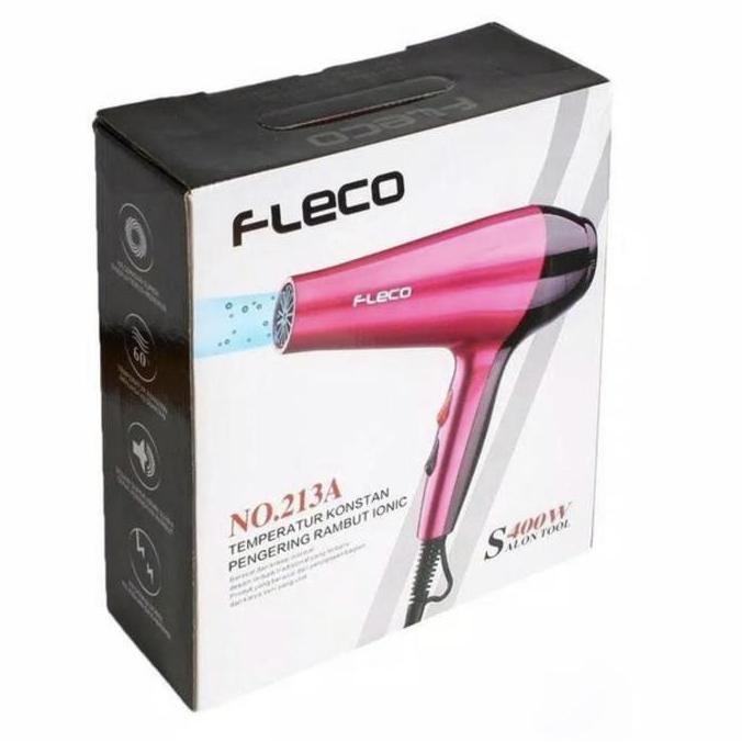 Hair Dryer Pengering Rambut Low Watt Fleco Hairdryer 400Watt
