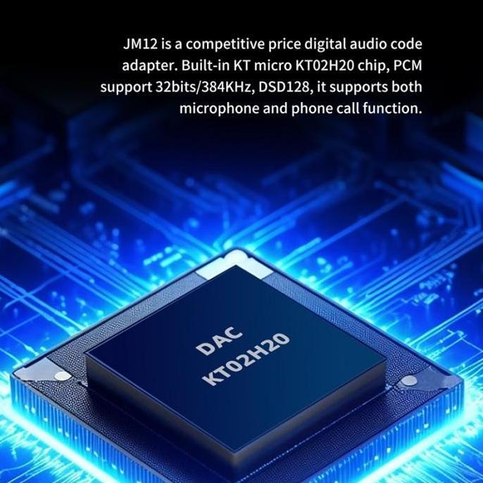 Jcally Jm12 Kto2H20 Dac Chip Silver Plated Dac Type C To 3.5Mm Adapter