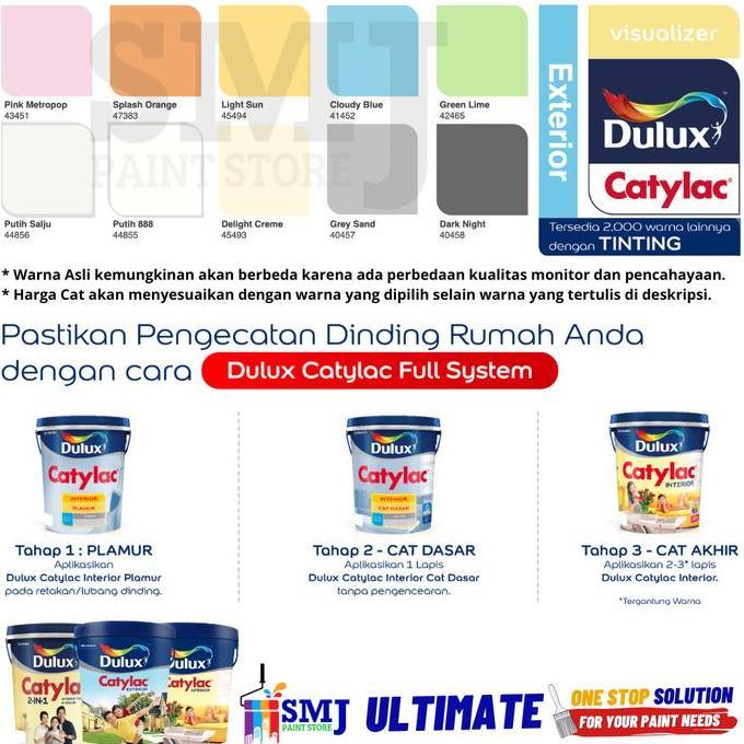 Cat Tembok Interior DULUX CATYLAC Warna Tinting 25kg