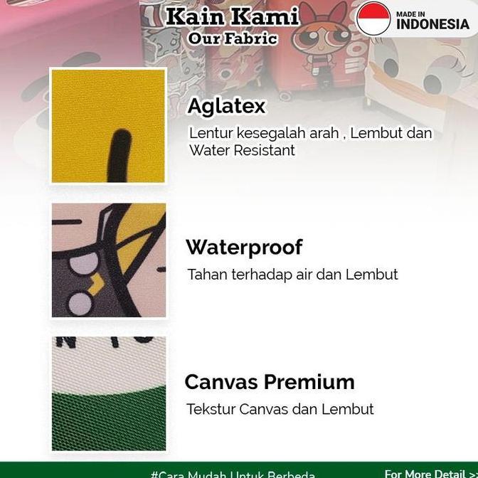 JUJUTSU KAISEN GOJO SATORU & CAT SARUNG KOPER LUGGAGE COVER BAHAN AGLATEX OEKO-TEX SIZE 20-32INCH PE