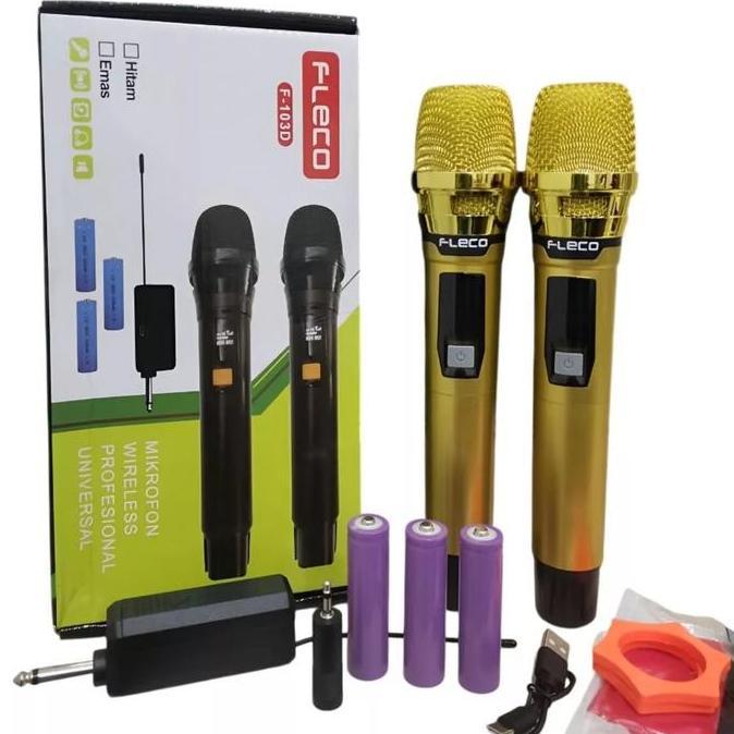 WARUNGLEKYANTO - MIC WIRELESS / MIC DOUBLE WIRELESS FLECO F-13D | MIC ORI / MIC KARAOKE | MICROPHONE