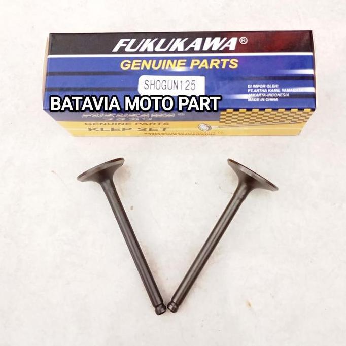 KLEP SET SHOGUN 125 PAYUNG KLEP SHOGUN SP 125 SHOGUN 125R  SMASH TITAN MEREK FUKUKAWA