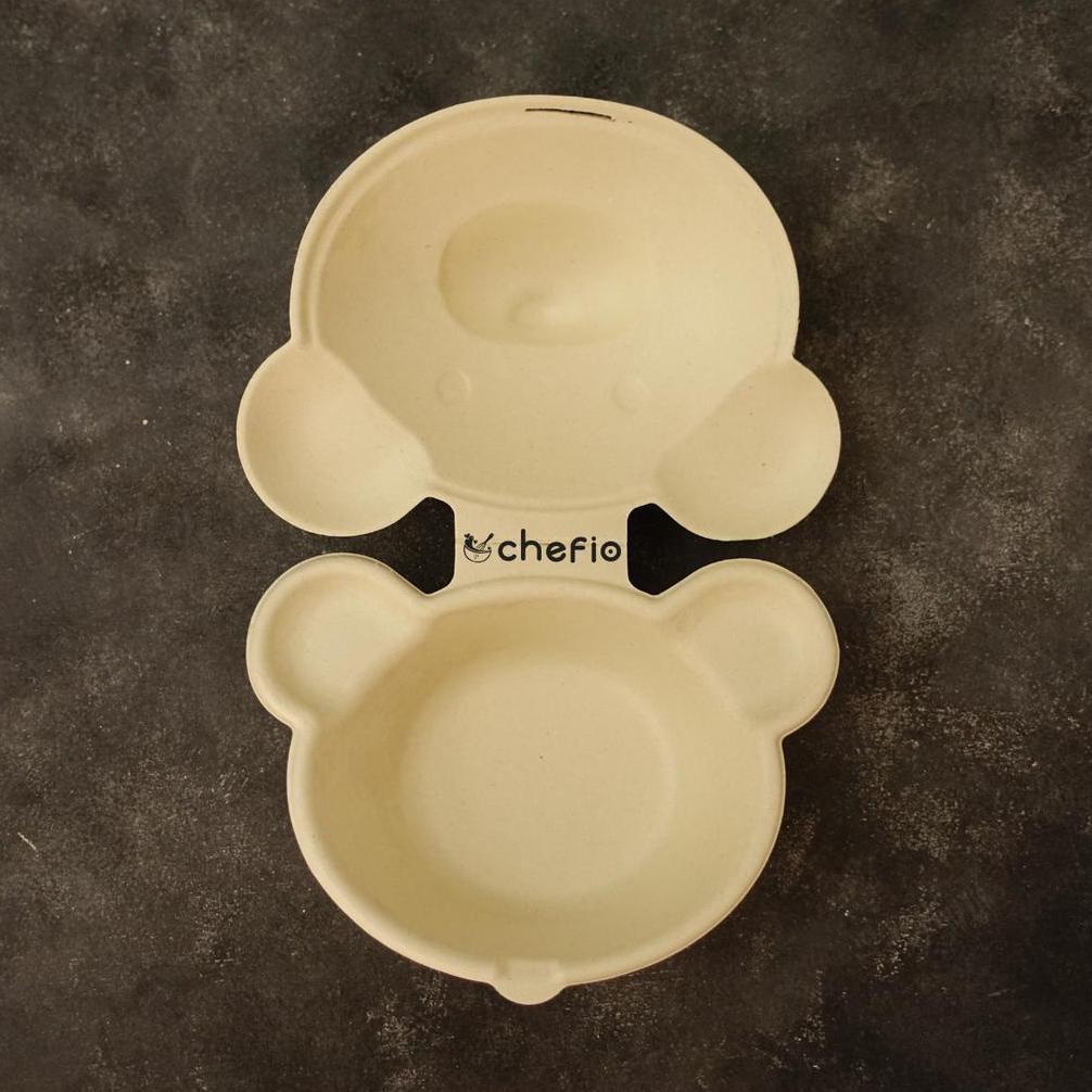 BIG PROMO BENTO BEAR CAKE BURGER BOX KOREA DESSERT SNACK LUNCH BOXKOTAKKUETARTMINI