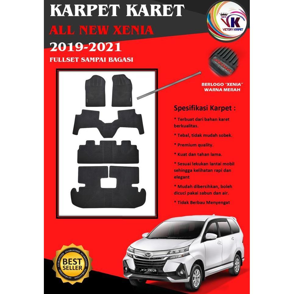 KARPET MOBIL DAIHATSU XENIA 2019/2021 HITAM PREMIUM LOGO XENIA HEMAT