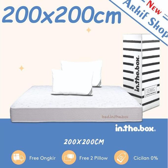Terlaris Spring Bed Kasur In The Box Inthebox 200X200 (Super King)