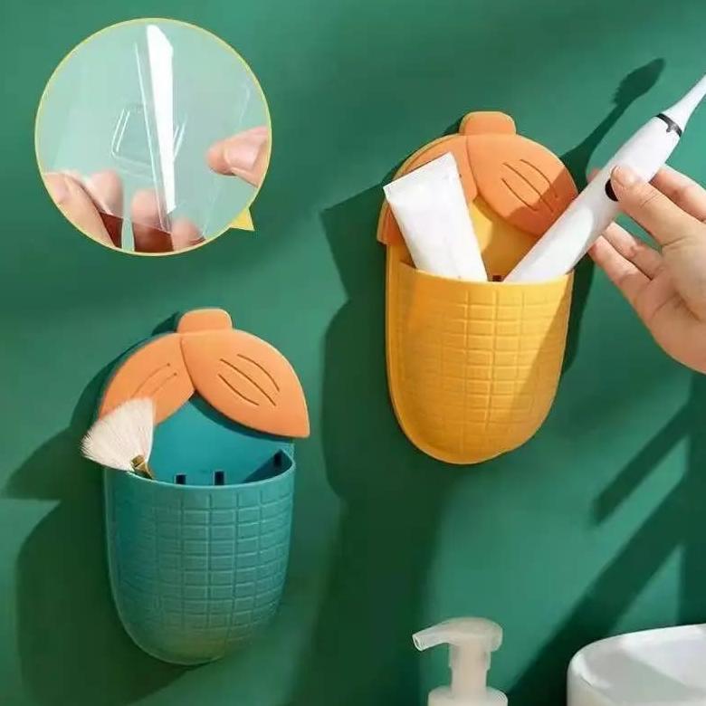 PROMO TERBARU Dispenser Jagung Tempel Dinding Tempat Sikat Gigi Dan Odol Tempel Model Jagung Rak Sik