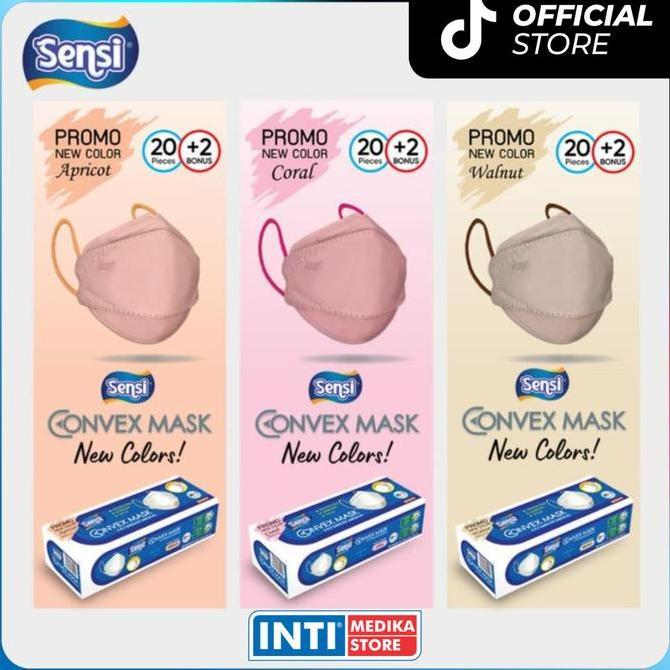 SENSI - Convex Mask 4D 4 Ply NEW COLOUR | Masker Sensi Earloop