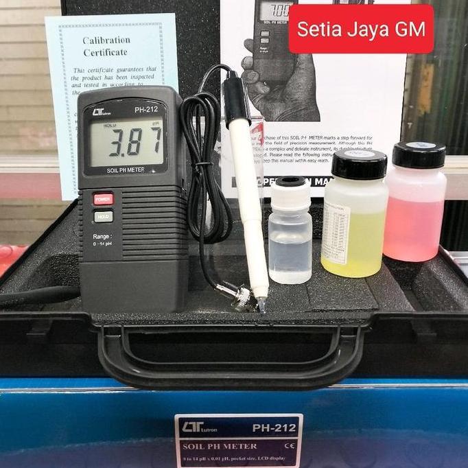 LUTRON PH-212 SOIL PH METER - ALAT UKUR PH TANAH, DAGING, CREAM, MAKANAN ORIGINAL DAN TERPERCAYA