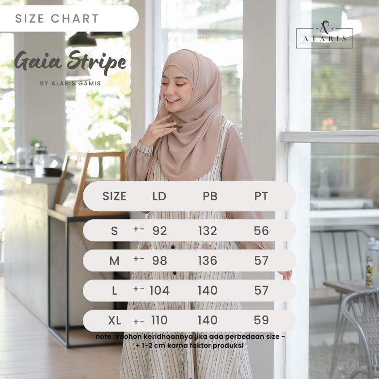 PREMIUM GAIA STRIPE / GAMIS KATUN SALUR / GAMIS GARIS GARIS / GAMIS CASUAL / CASUAL DRESS / GAMIS MO