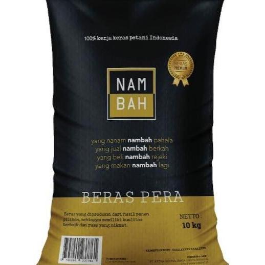 NAMBAH Beras Pera Kemasan 10 Kg Premium Cocok untuk Nasi Goreng & Padang Mengembang Volume Besar Hal