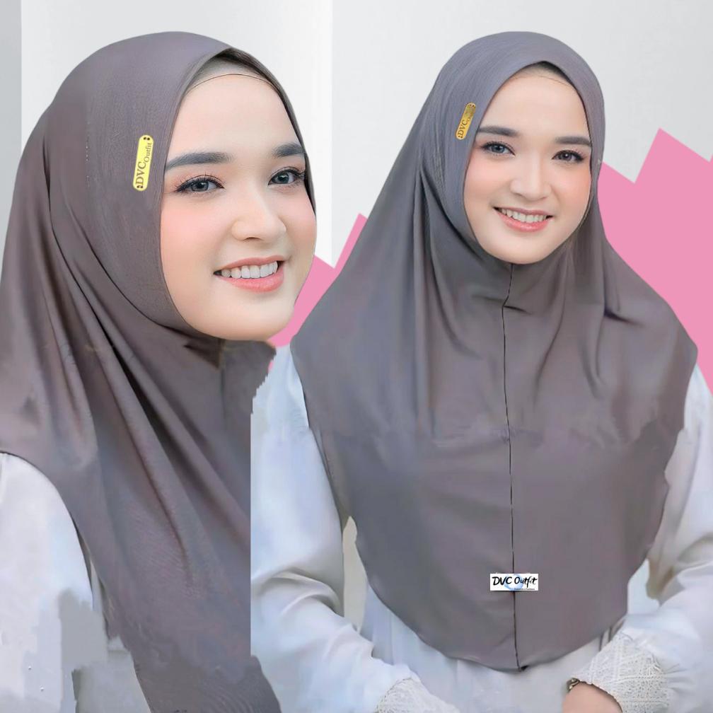 FAVORIT JILBAB INSTAN BERGO ARAFAH JERSEY / KERUDUNG HIJAB BERGO MALAY AKRILIK PREMIUM