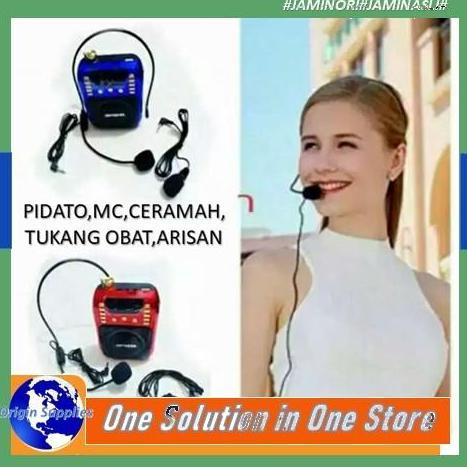 Bst Ready Portable Mic Microphone Karaoke Instruktur Senam Sales Toa Mini Suara Best Seller
